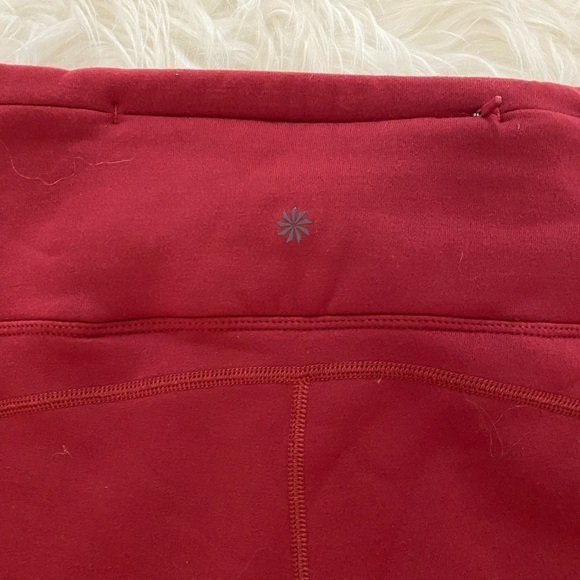ATHLETA Womens Altitude Pant in Polartec Power Stretch Leggings Thermal Red‎ 2X - Picture 8 of 9